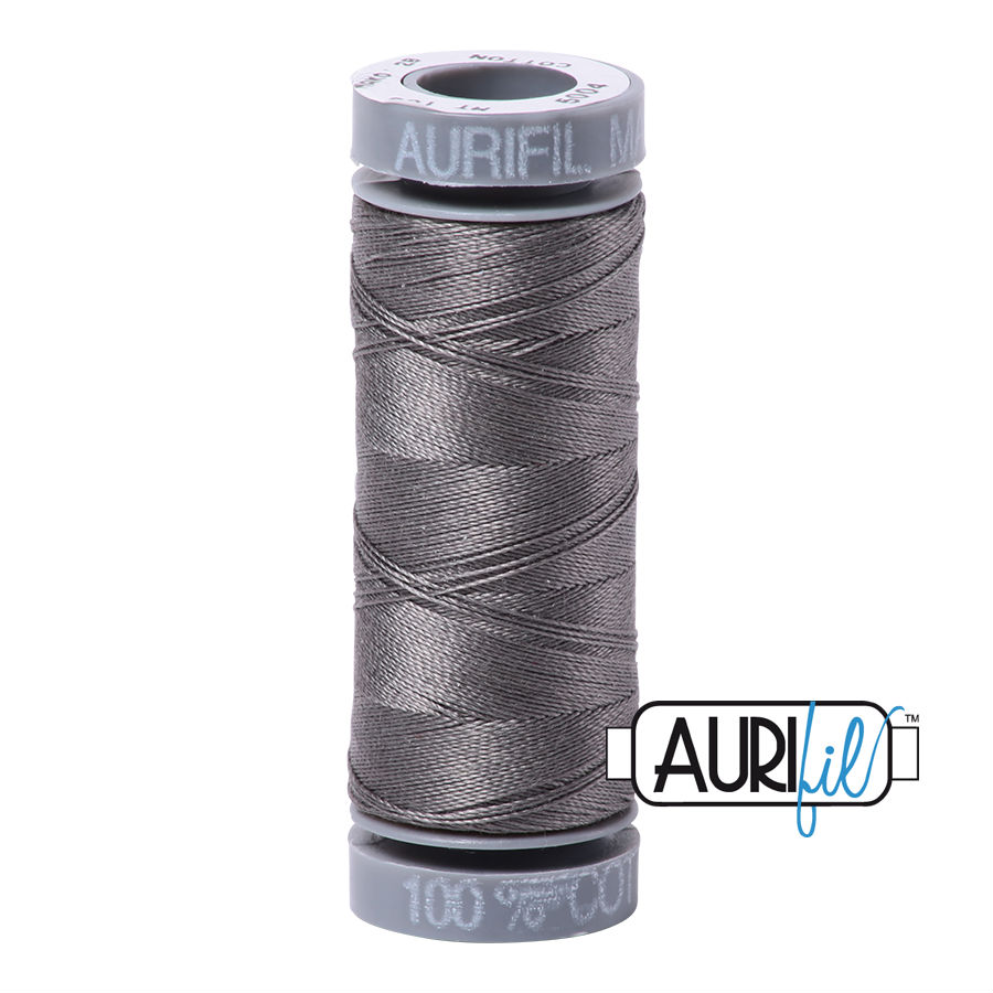 Aurifil Cotton 28wt - 5004 Grey Smoke - 100 metres