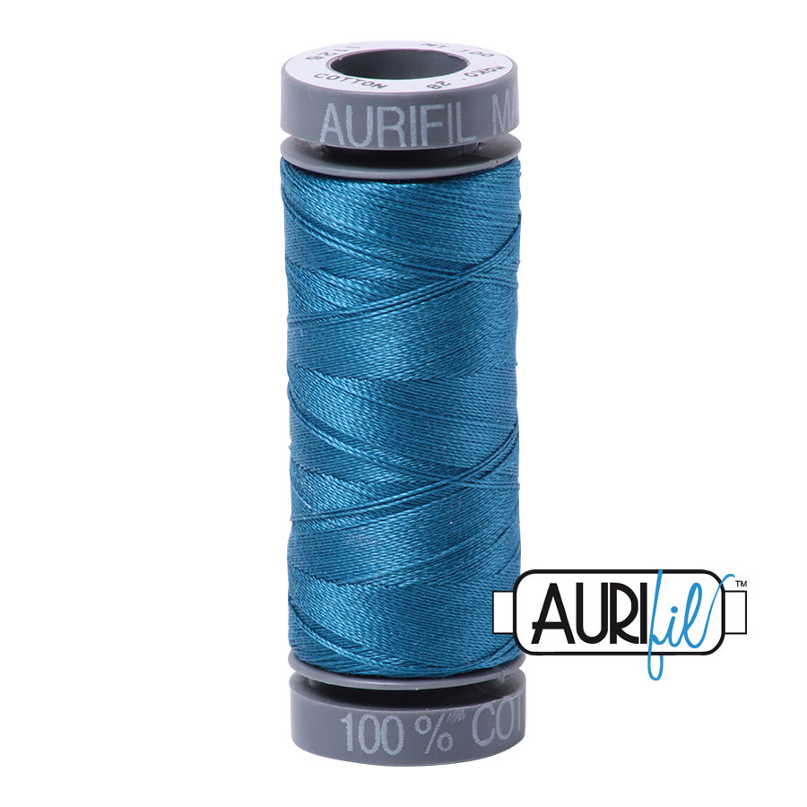 Aurifil Cotton 28wt - 1125 Medium Teal - 100 metres