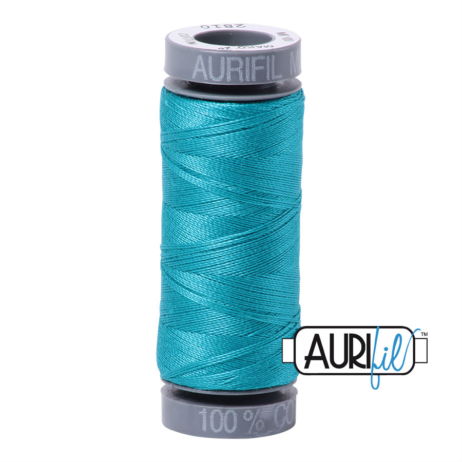 Aurifil Cotton 28wt - 2810 Turquoise - 100 metres