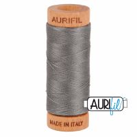 Aurifil Cotton 80wt, 5004 Grey Smoke