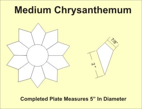 Medium Chrysanthemum Paper Pieces