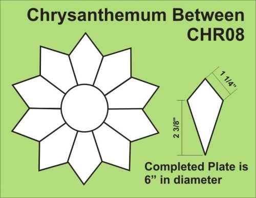 Chrysanthemum Between Paper Pieces