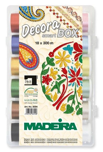 Madeira Threads Smart Box - Decora No.12 - 18 x 300m Spools (No. 8084)