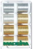 Madeira Embroidery Threads Gift Box - Metallic Heavy Metal - 8 x 200m Spools (No. 8014)
