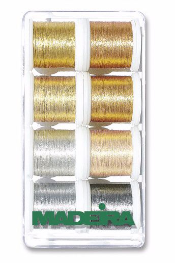 Madeira Embroidery Threads Gift Box - Metallic Smooth - 8 x 200m Spools (No. 8019)