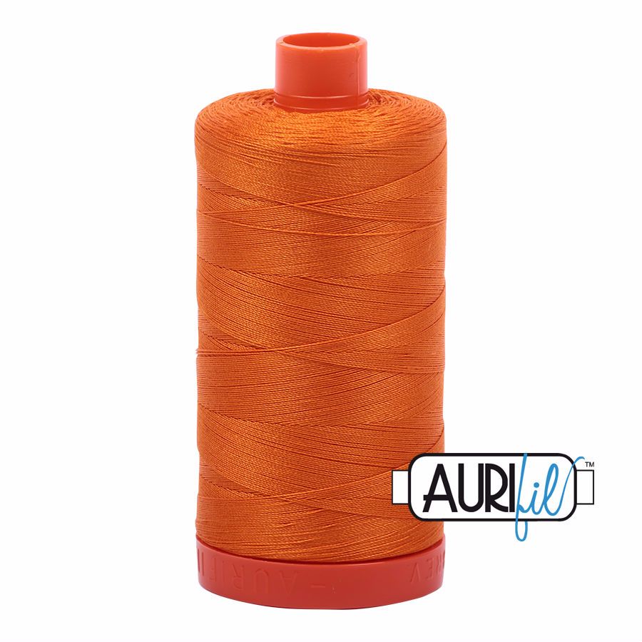 Aurifil Cotton 50wt, 1133 Bright Orange