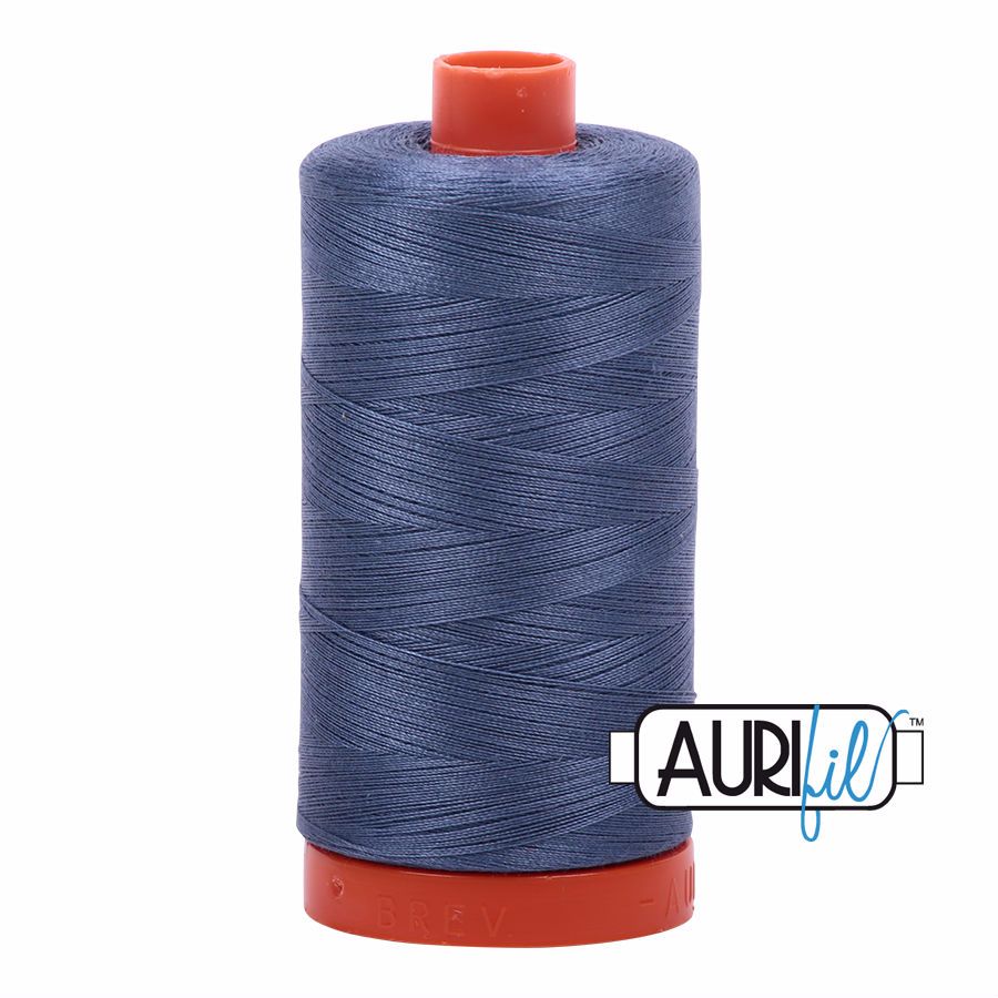 Aurifil Cotton 50wt, 1248 Dark Grey Blue