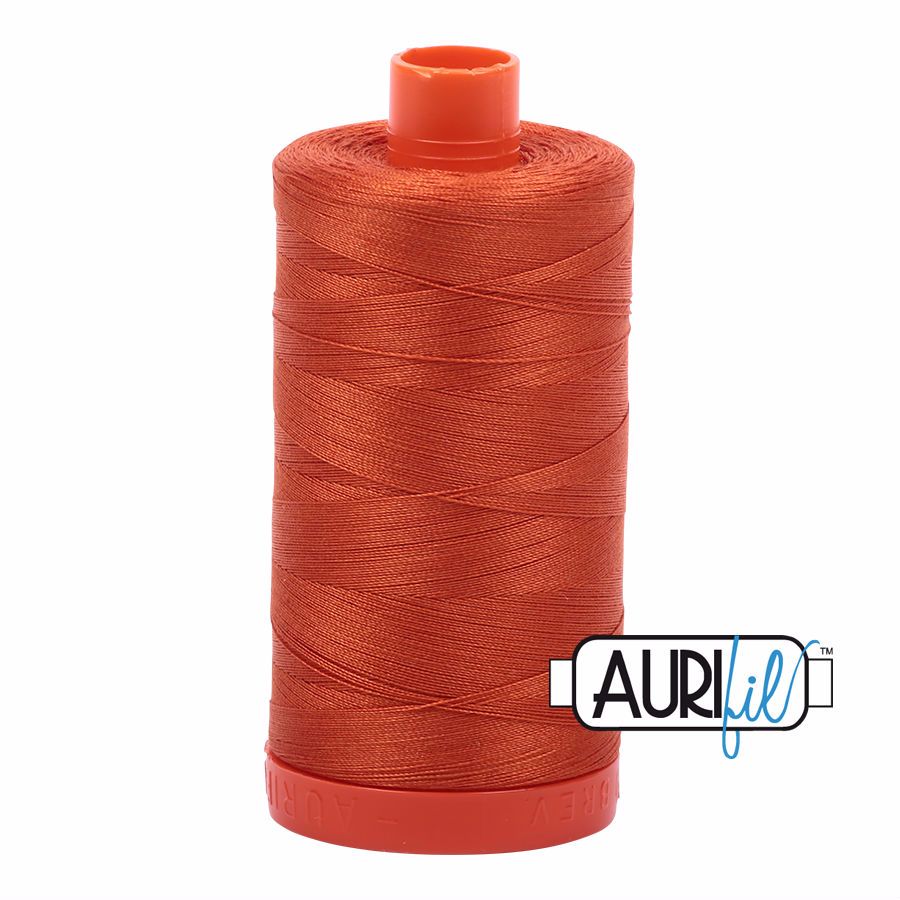 Aurifil Cotton 50wt, 2240 Rusty Orange