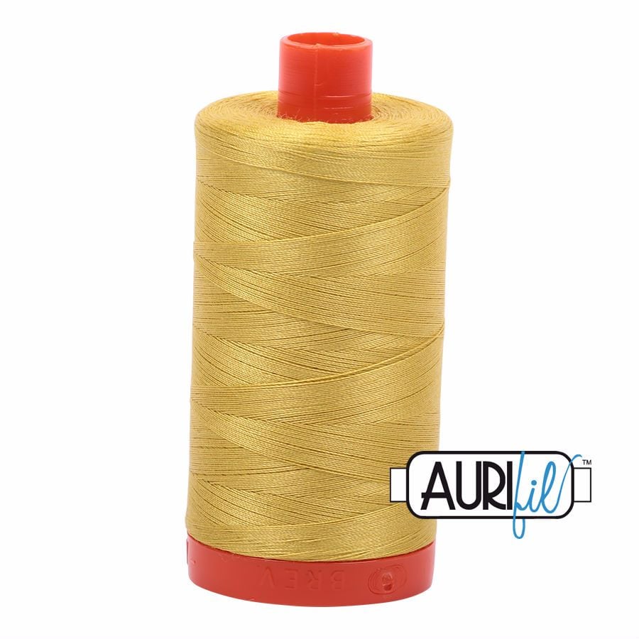 Aurifil Cotton 50wt, 5015 Gold Yellow