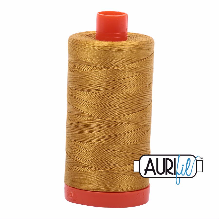 Aurifil Cotton 50wt, 5022 Mustard