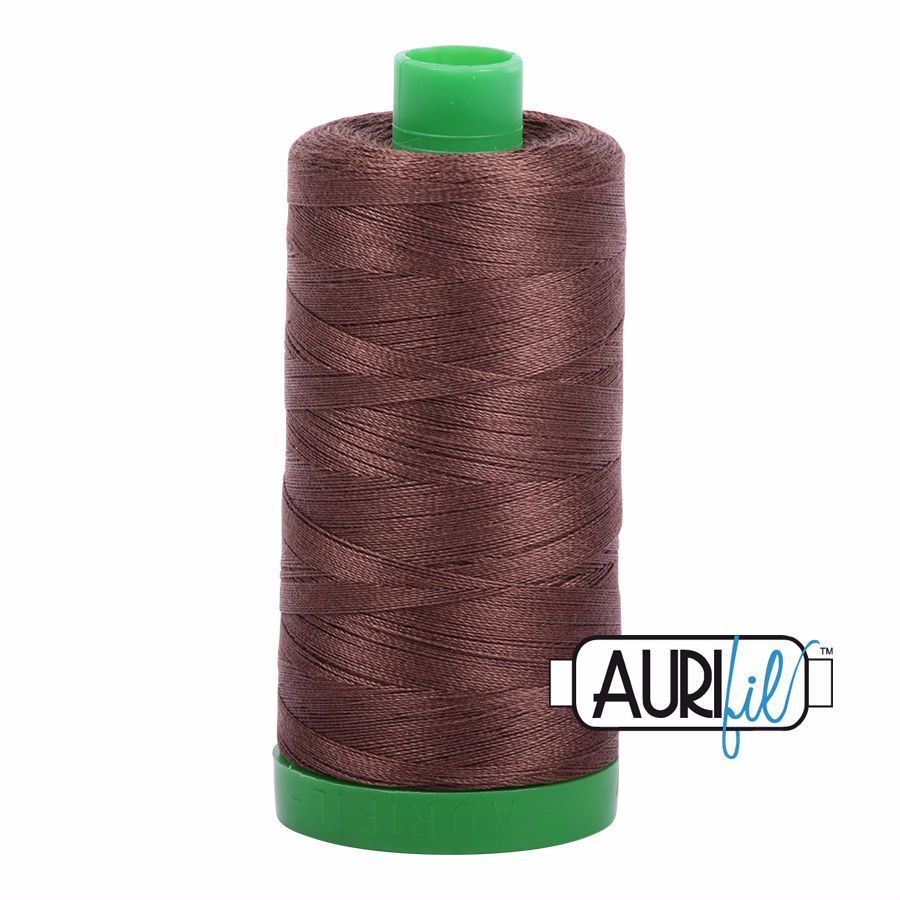 Aurifil Cotton 40wt - 1285 Medium Bark - 1000 metres