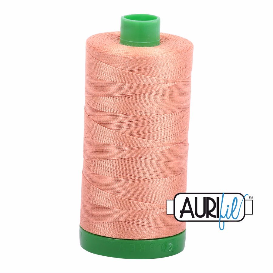 Aurifil Cotton 40wt, 2215 Peach