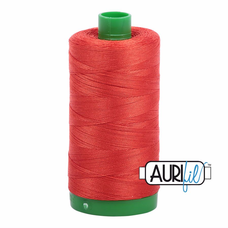 Aurifil Cotton 40wt, 2245 Red Orange