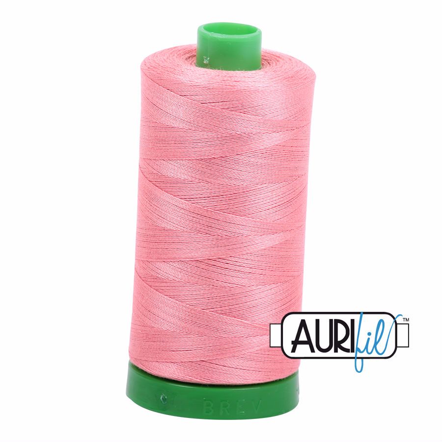 Aurifil Cotton 40wt, 2435 Peachy Pink