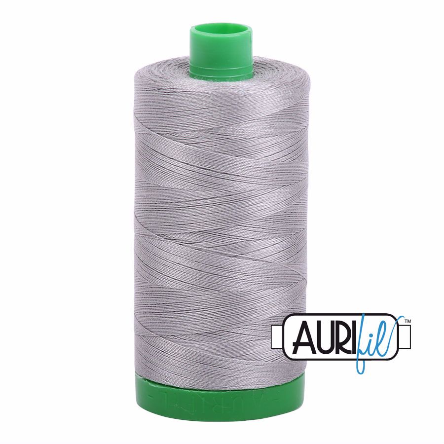 Aurifil Cotton 40wt, 2620 Stainless Steel