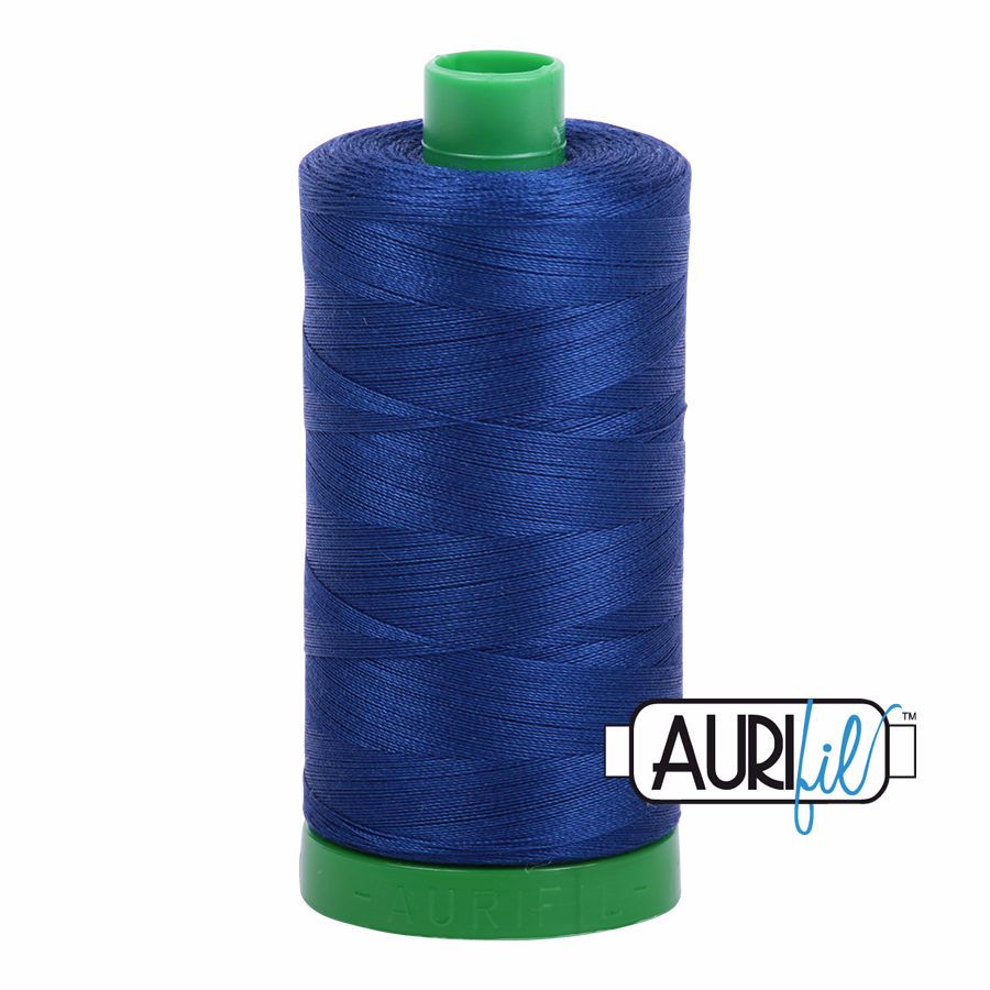 Aurifil Cotton 40wt, 2780 Dark Delft Blue