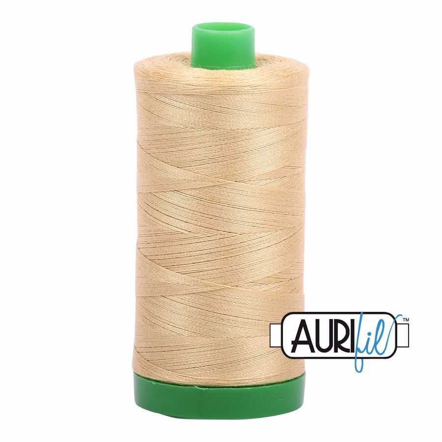 Aurifil Cotton 40wt, 2915 Very Light Brass