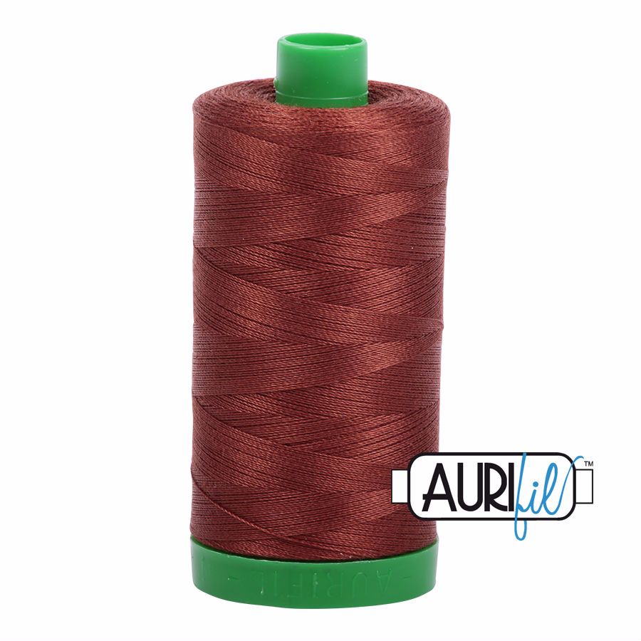 Aurifil Cotton 40wt, 4012 Copper Brown