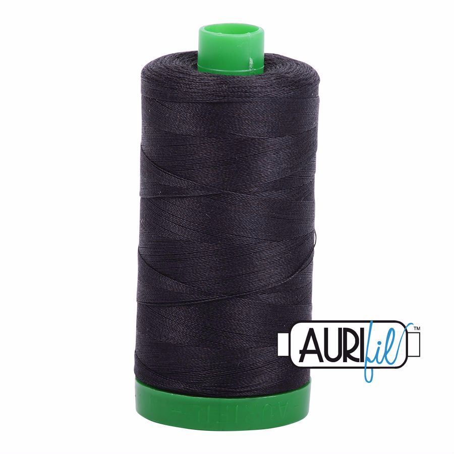 Aurifil Cotton 40wt, 4241 Very Dark Grey