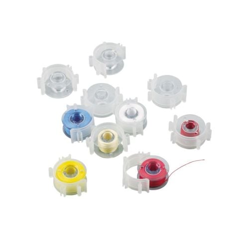 Brother Bobbins 11.5mm Pack Of 10 With Clip Set