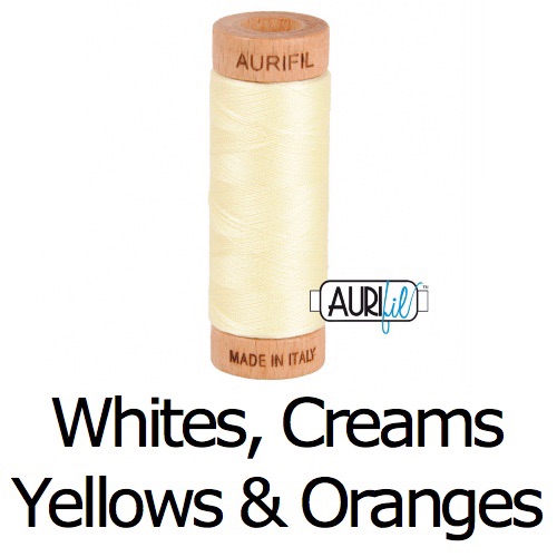 White, Creams, Yellows and Oranges