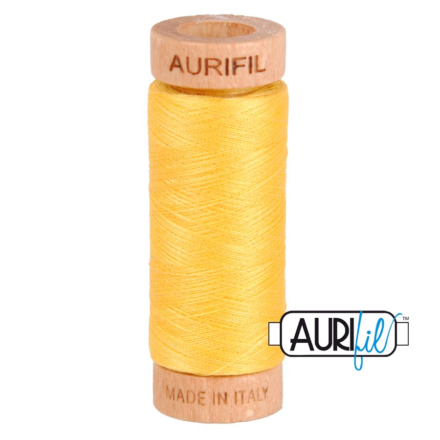 Aurifil Cotton 80wt, 1135 Pale Yellow