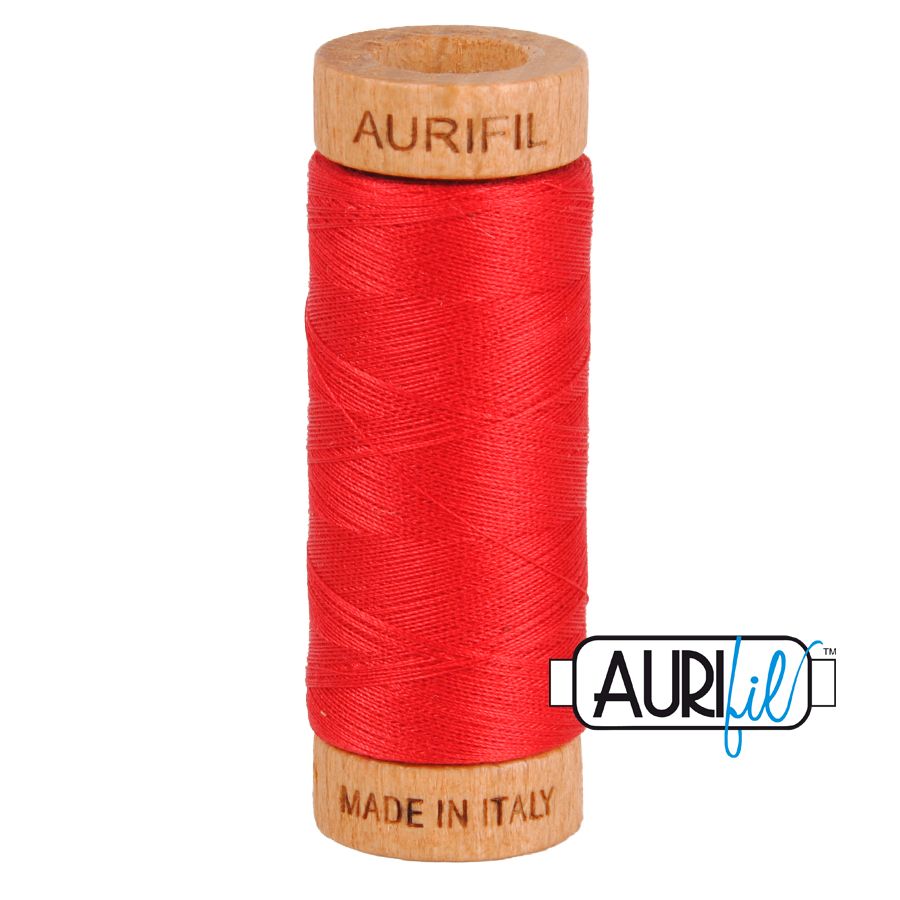 Aurifil Cotton 80wt, 2250 Red