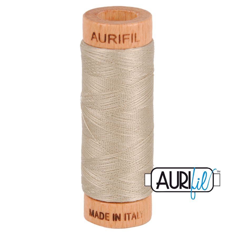 Aurifil Cotton 80wt, 5011 Rope Beige