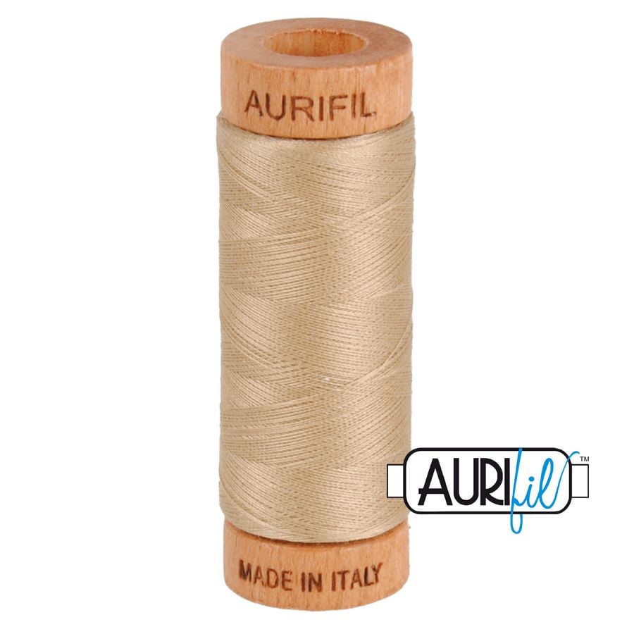 Aurifil Cotton 80wt, 2326 Sand