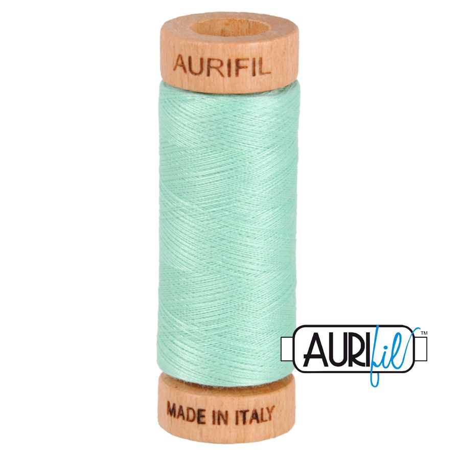 Aurifil Cotton 80wt - 2835 Medium Mint - 274 metres
