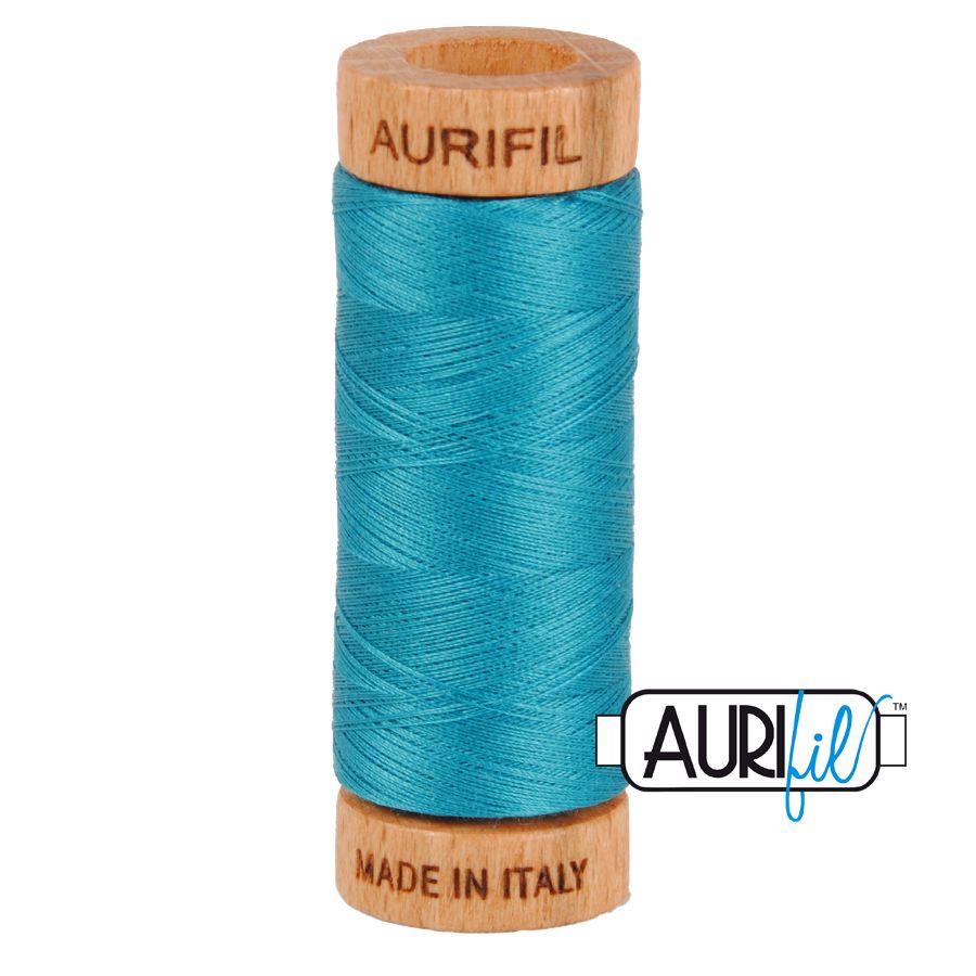 Aurifil Cotton 80wt - 4182 Dark Turquoise - 274 metres