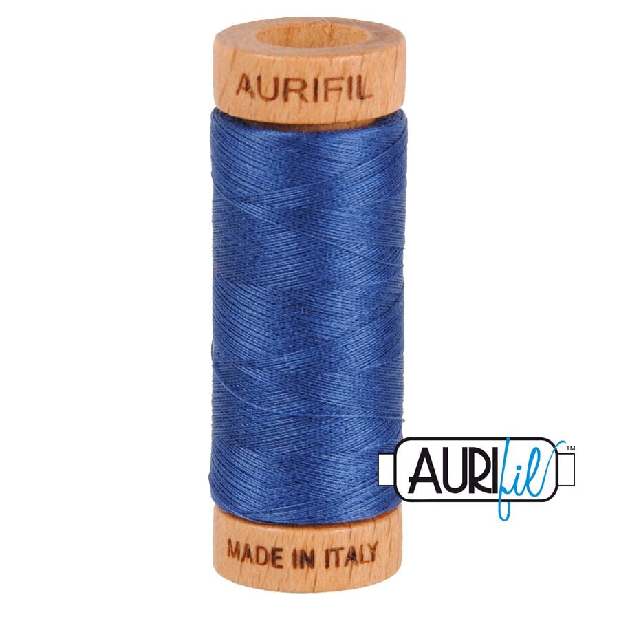 Aurifil Cotton 80wt - 2775 Steel Blue - 274 metres