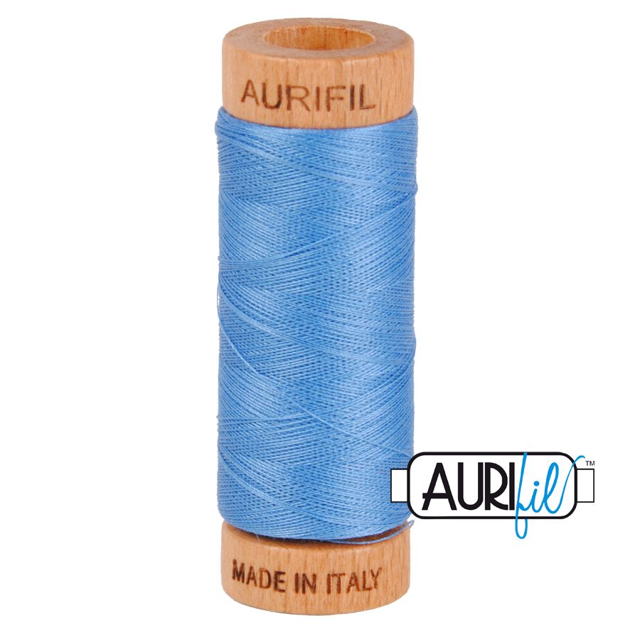 Aurifil Cotton 80wt, 2725 Light Wedgewood