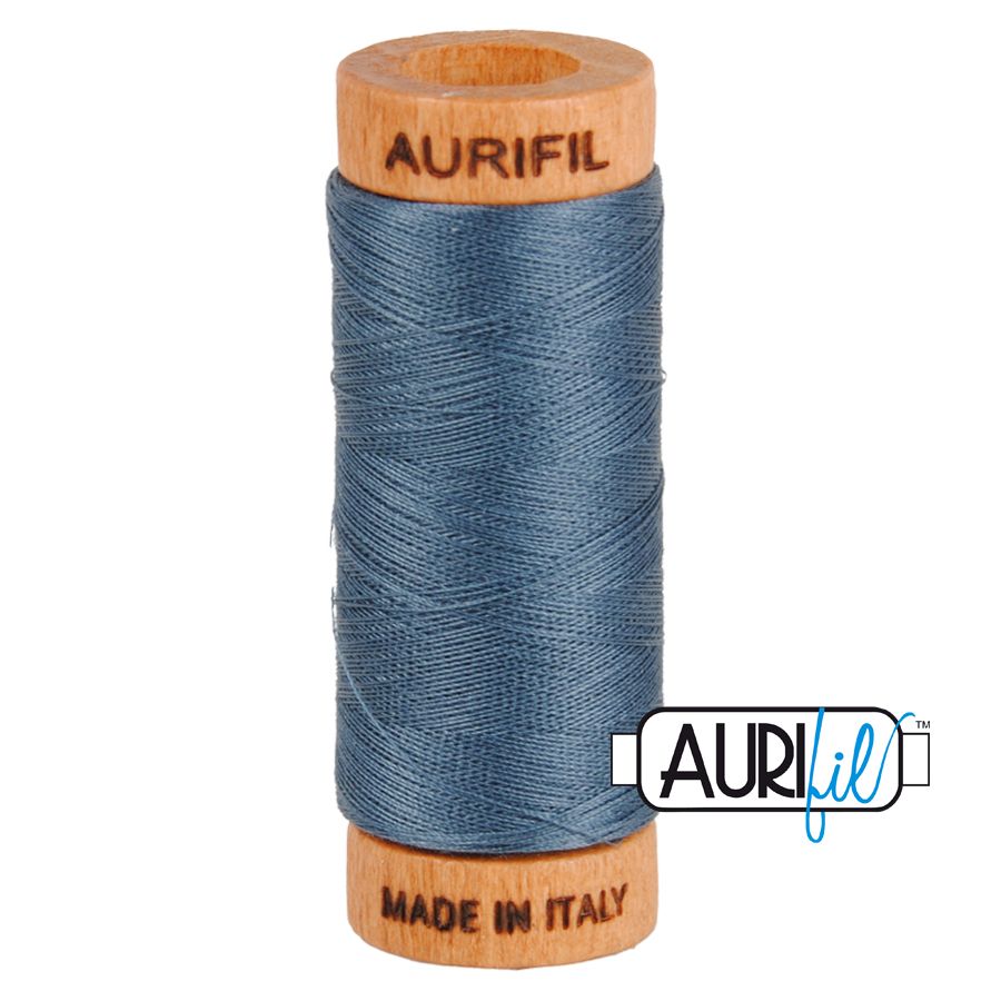 Aurifil Cotton 80wt, 1158 Medium Grey