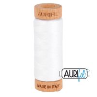 Aurifil Cotton 80wt - 2024 White - 274 metres