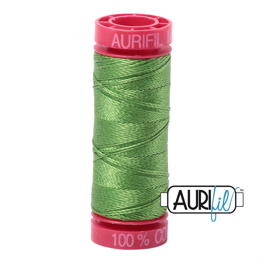 Aurifil Cotton 12wt, 1114 Grass Green
