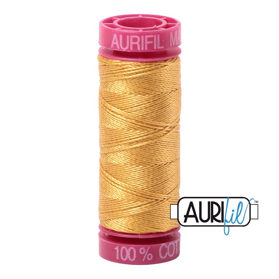Aurifil Cotton 12wt - 2132 Tarnished Gold - 50 metres