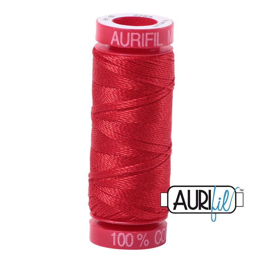 Aurifil Cotton 12wt - 2265 Lobster Red - 50 metres