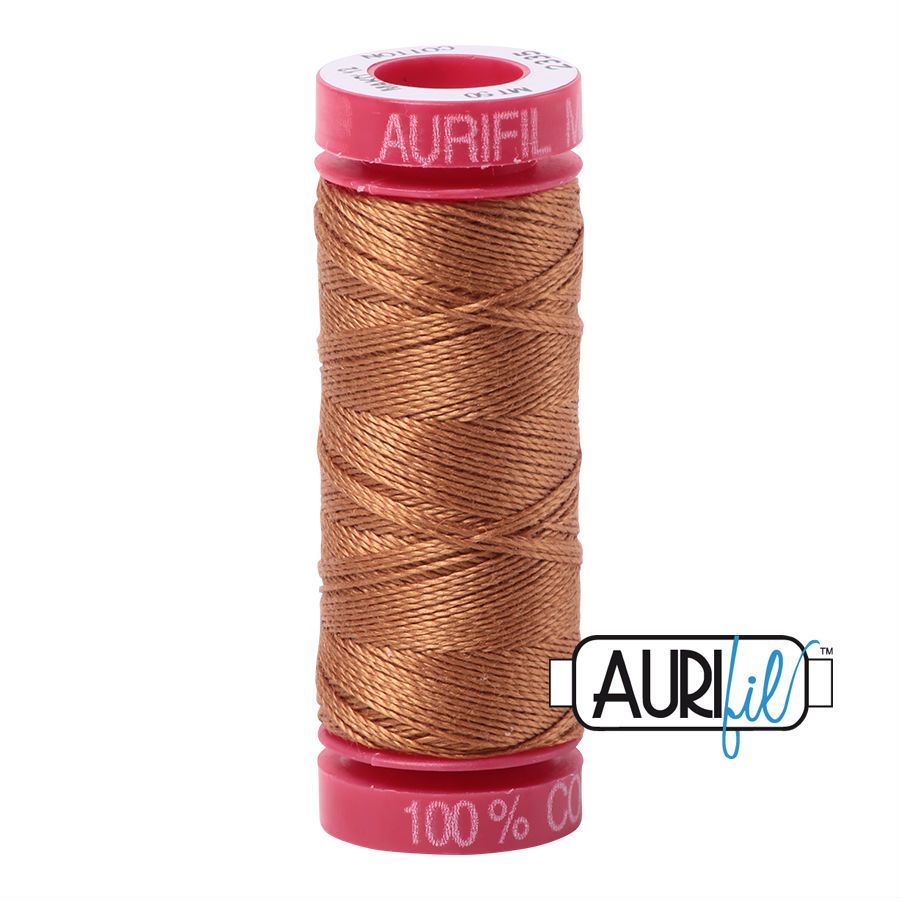 Aurifil Cotton 12wt, 2335 Light Cinnamon