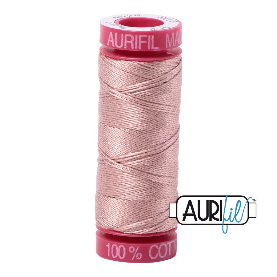Aurifil Cotton 12wt - 2375 Antique Blush - 50 metres