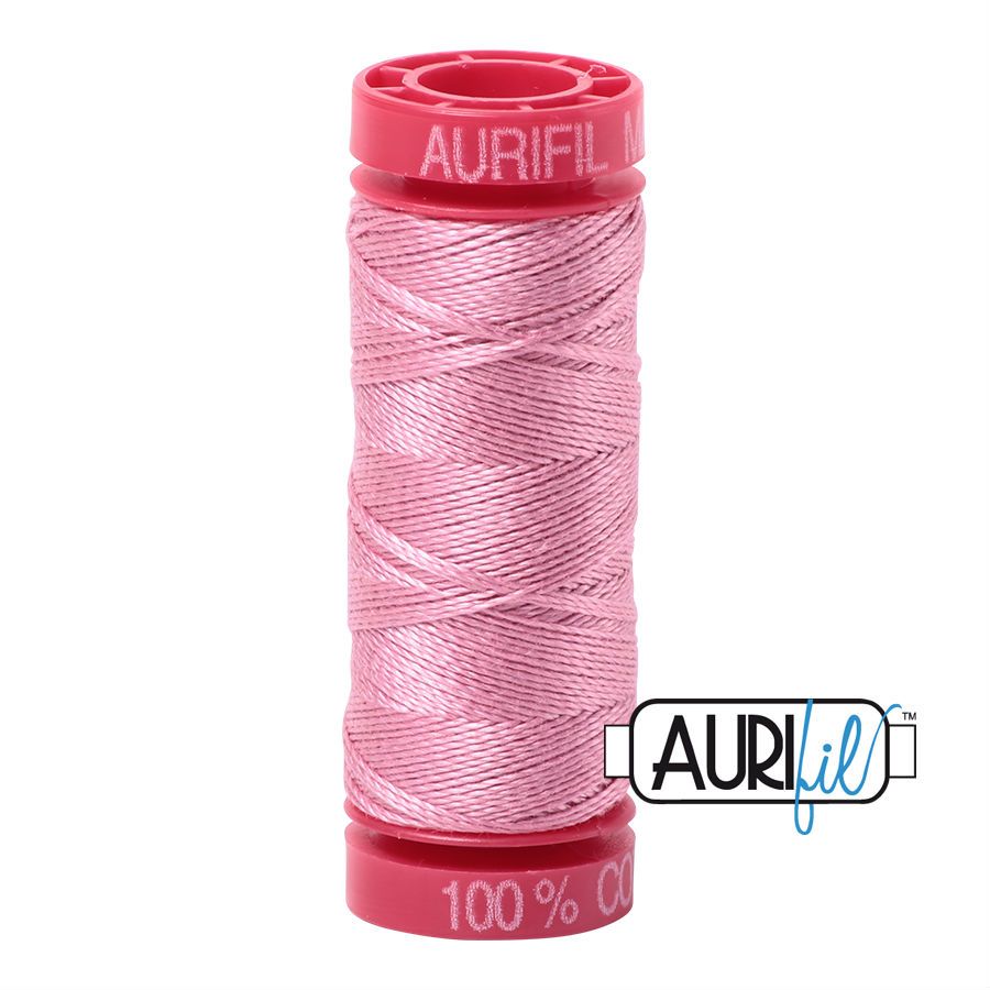 Aurifil Cotton 12wt - 2430 Antique Rose - 50 metres