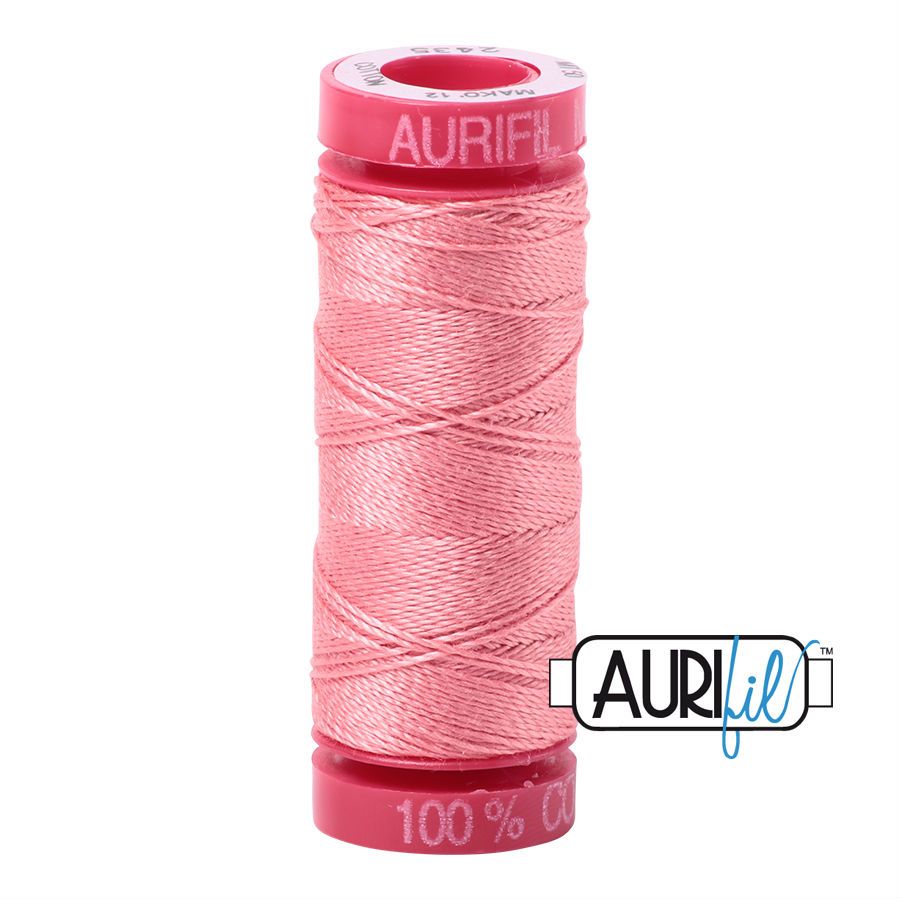 Aurifil Cotton 12wt, 2435 Peachy Pink