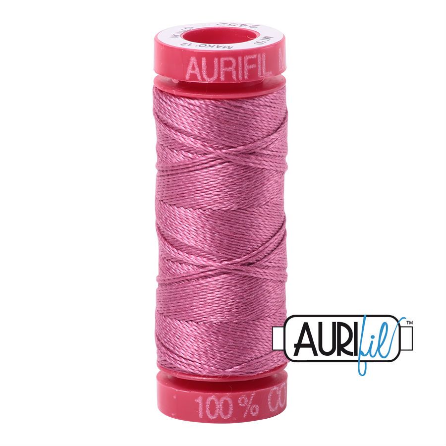 Aurifil Cotton 12wt - 2452 Dusty Rose - 50 metres