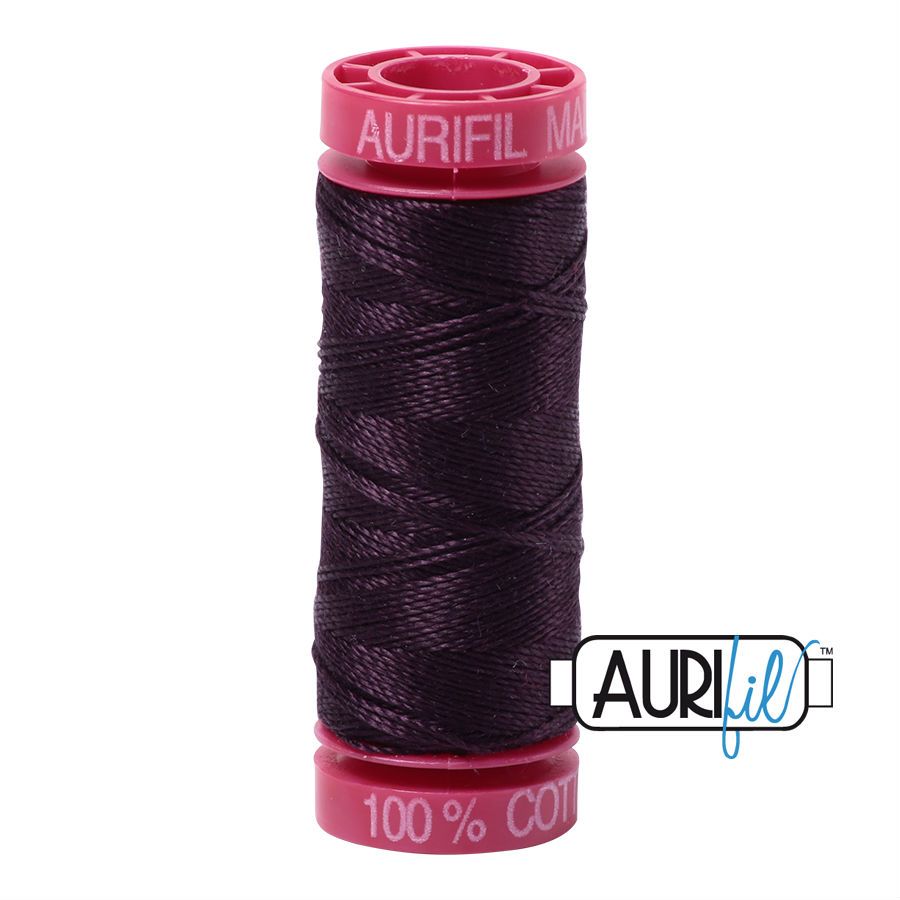 Aurifil Cotton 12wt - 2570 Aubergine - 50 metres