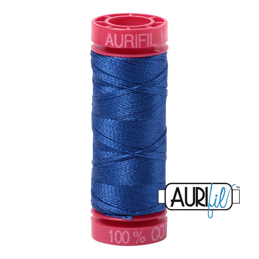 Aurifil Cotton 12wt - 2735 Medium Blue - 50 metres