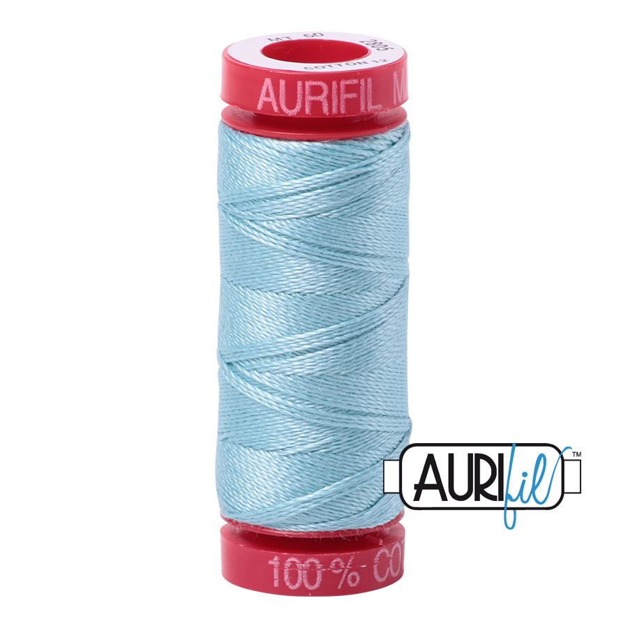 Aurifil Cotton 12wt - 2805 Light Grey Turquoise - 50 metres