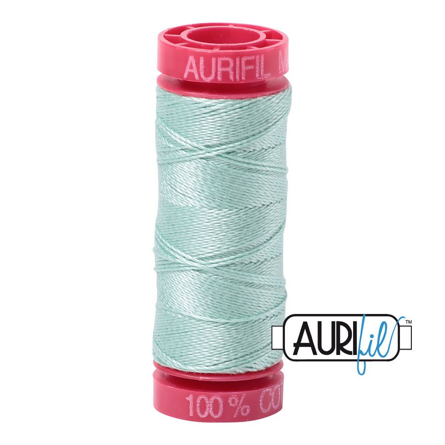 Aurifil Cotton 12wt - 2830 Mint - 50 metres