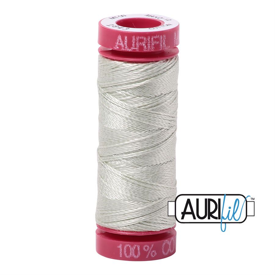 Aurifil Cotton 12wt - 2843 Light Grey Green - 50 metres
