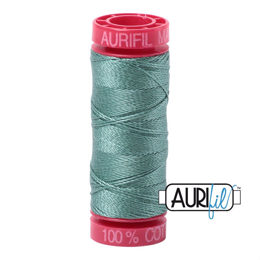 Aurifil Cotton 12wt, 2850 Medium Juniper