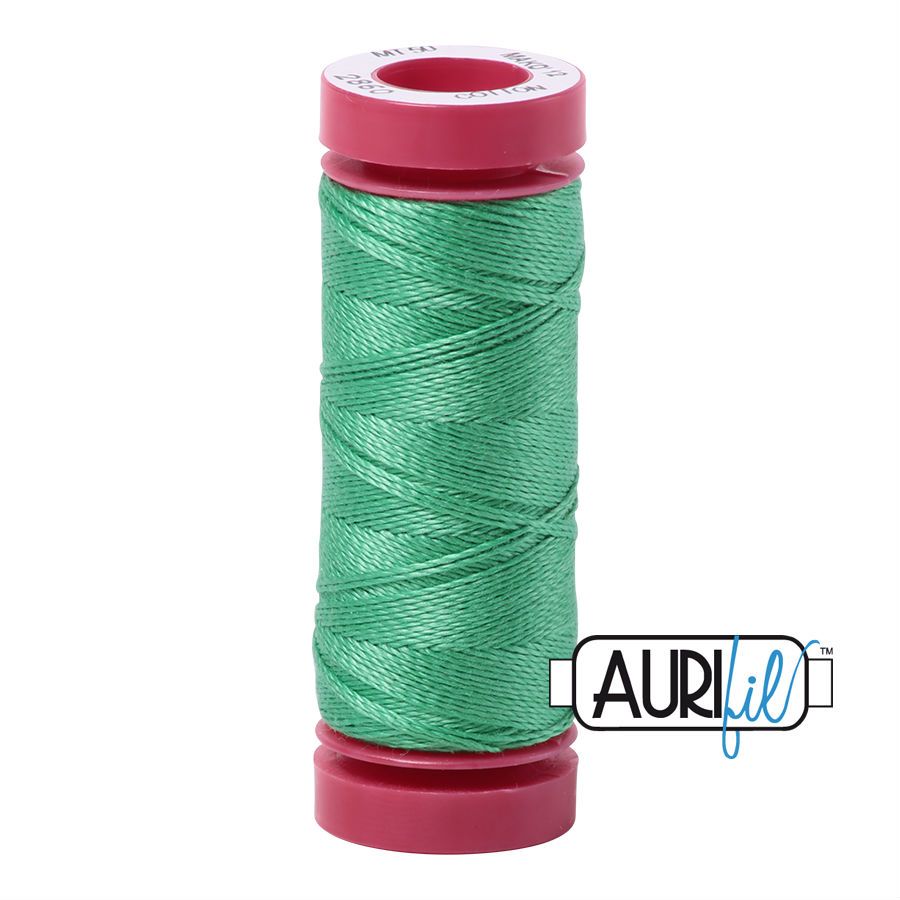 Aurifil Cotton 12wt, 2860 Light Emerald